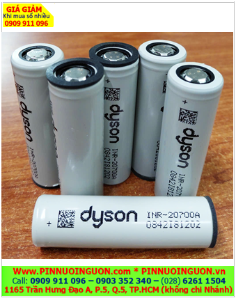 Dyson INR-20700A, Pin sạc 3.7v Lithium Li-ion Dyson INR-20700A /Nhận thay pin thiết bị